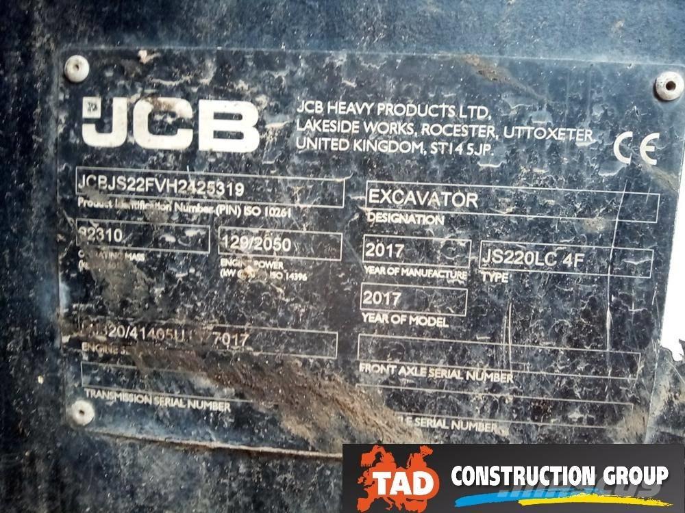 JCB JS 220 LC Paletli ekskavatörler