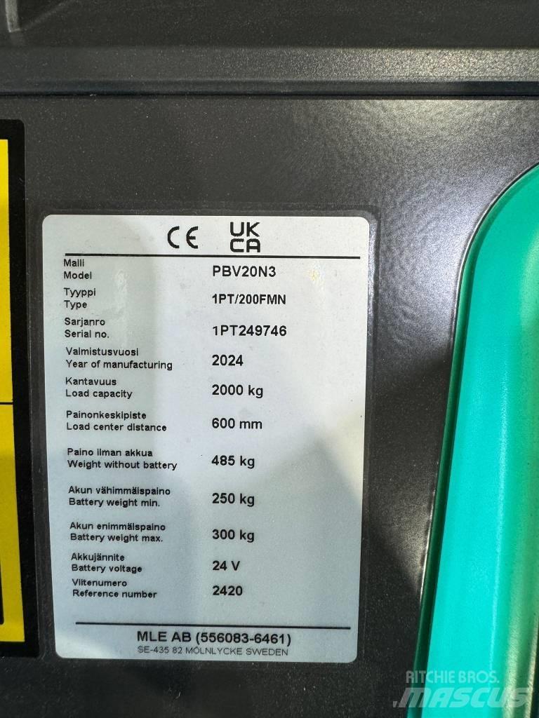 Mitsubishi PBV20N2 Düsük seviye platformu