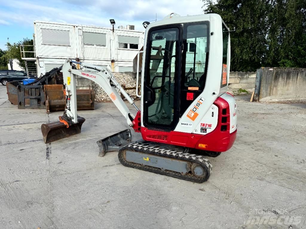 Takeuchi TB 216 Mini ekskavatörler, 7 tona dek