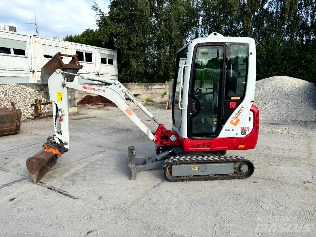 Takeuchi TB 216 Mini ekskavatörler, 7 tona dek