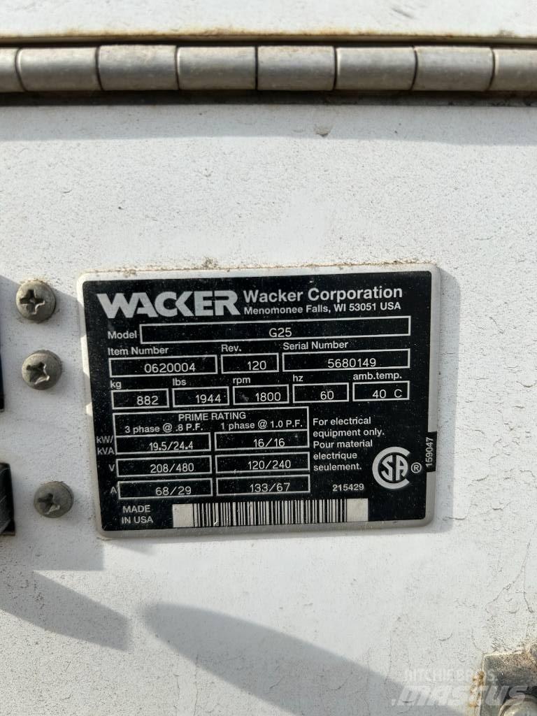 Wacker Neuson G 25 Dizel Jeneratörler
