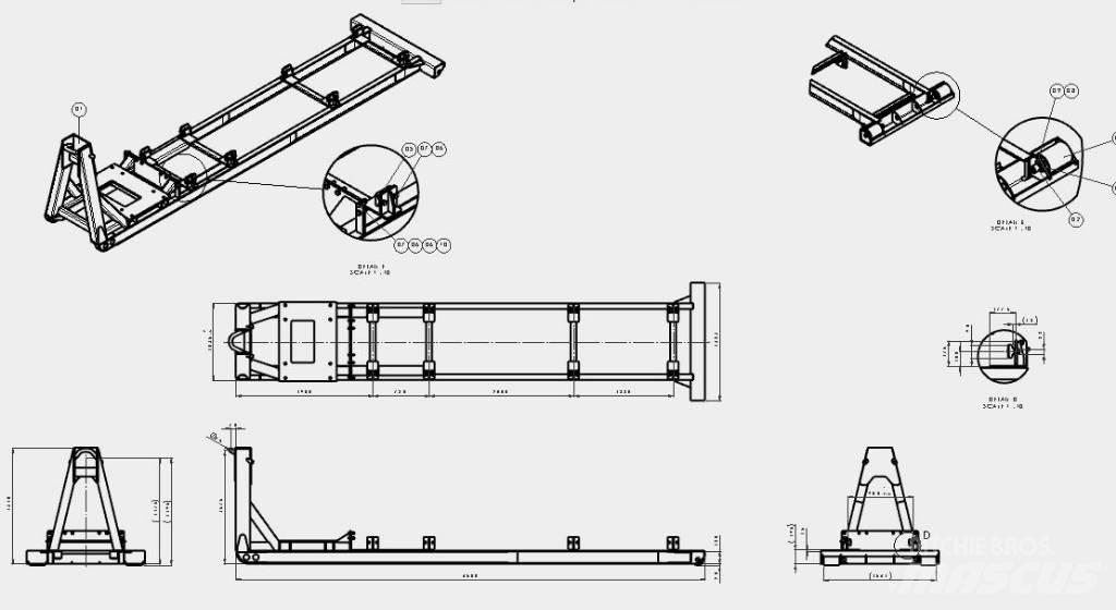  Haakarm frame Hencon Ayrilir yari çekiciler