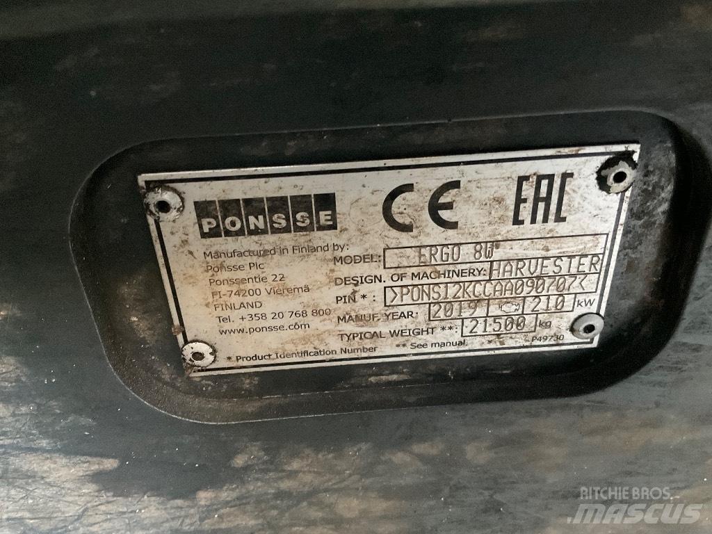 Ponsse ERGO 8W Biçerdöverler