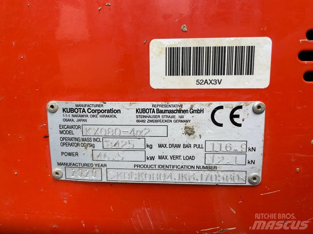 Kubota KX 080-4 Midi ekskavatörler 7 - 12 t