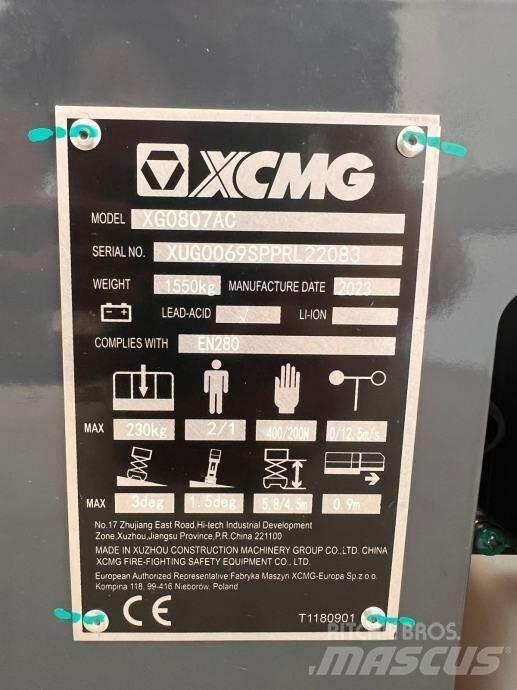 XCMG XG0807AC Makasli platformlar