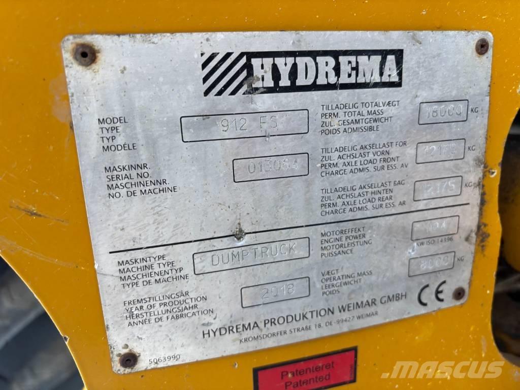 Hydrema 912 FS Belden kirma kaya kamyonu