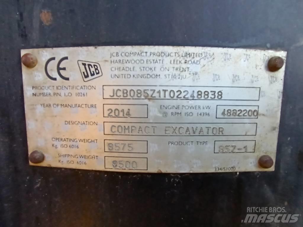 JCB 85 Z-1 Midi ekskavatörler 7 - 12 t