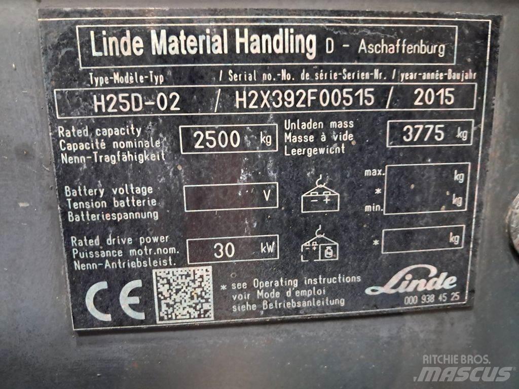 Linde H25D-02 Dizel forkliftler