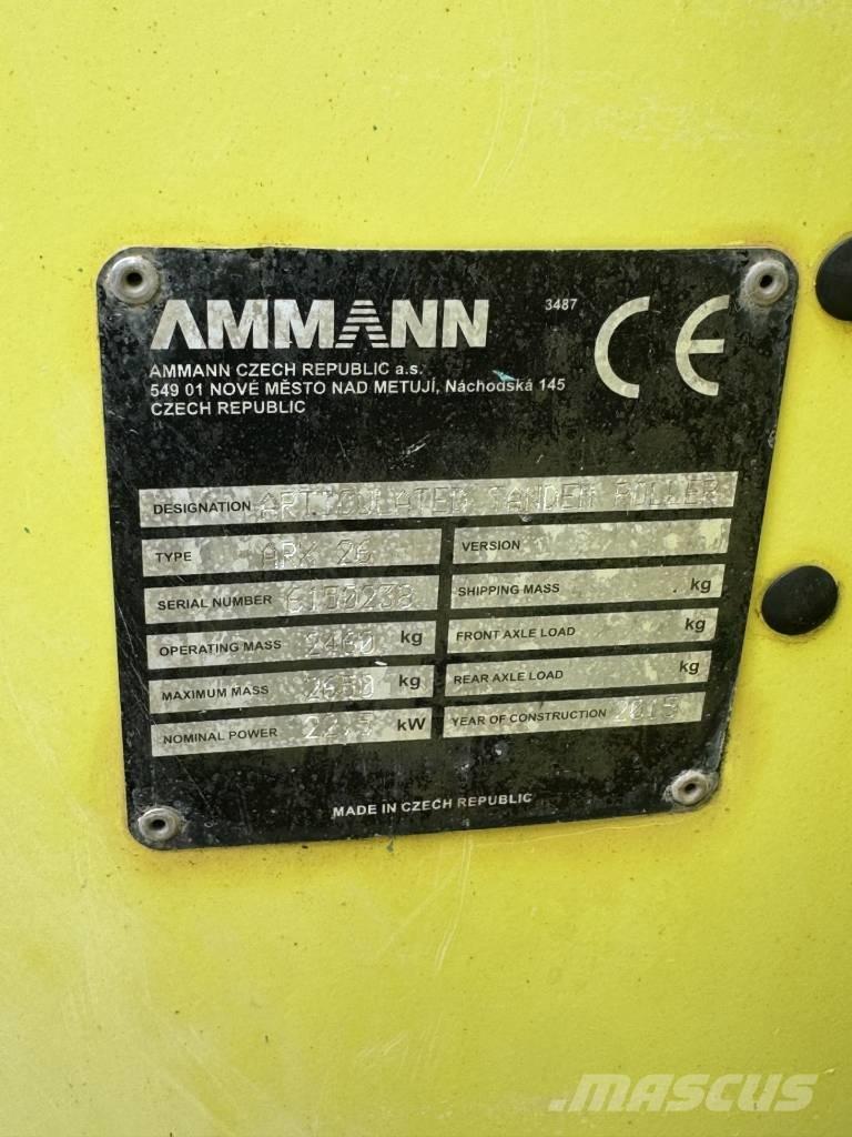 Ammann ARX 26 Çift tamburlu silindirler