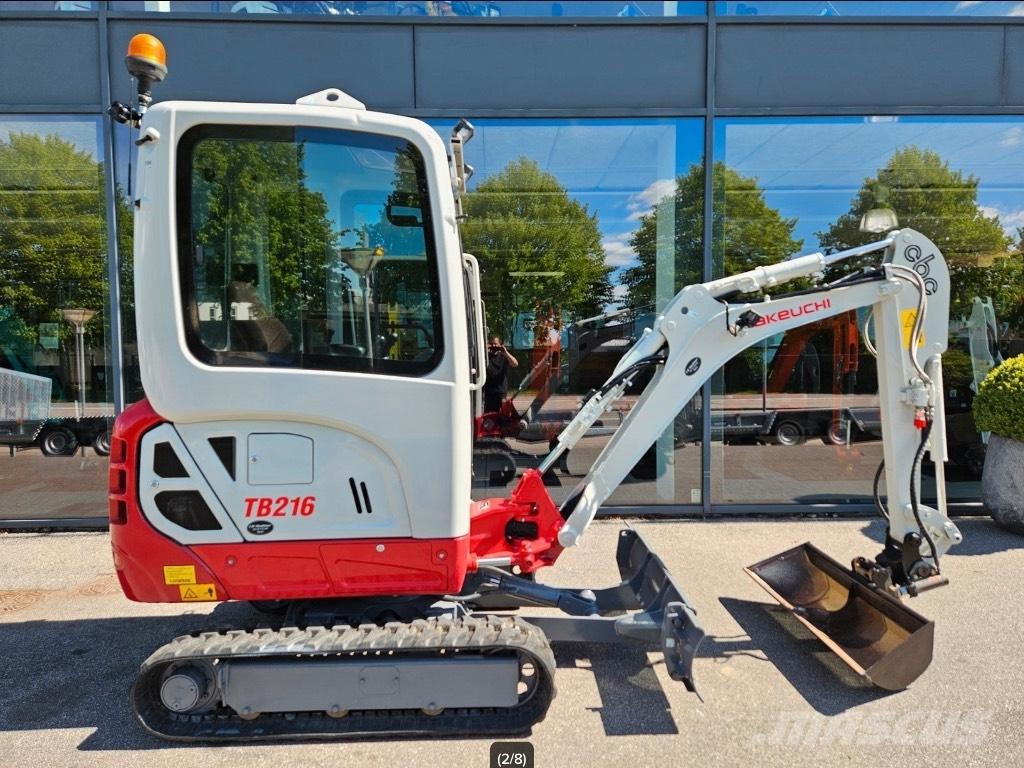 Takeuchi TB 216 Mini ekskavatörler, 7 tona dek