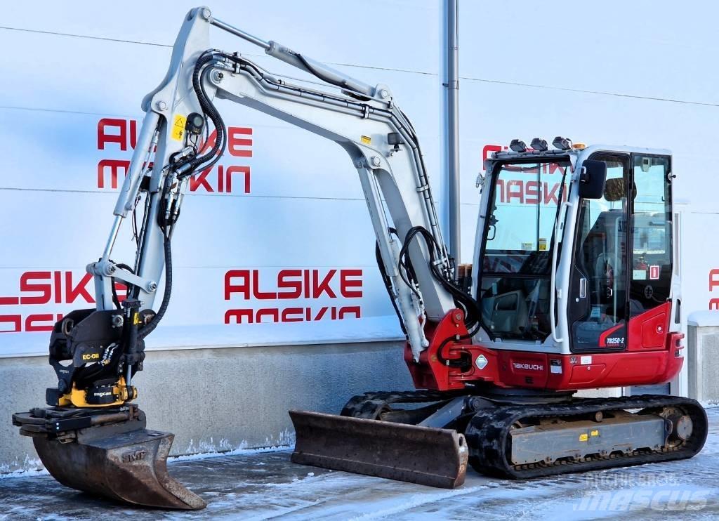 Takeuchi TB 250 Mini ekskavatörler, 7 tona dek
