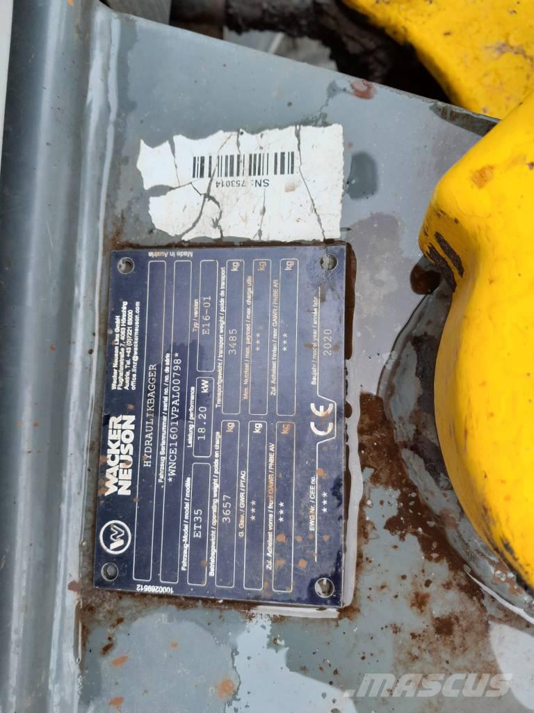 Wacker Neuson ET 35 Paletli ekskavatörler