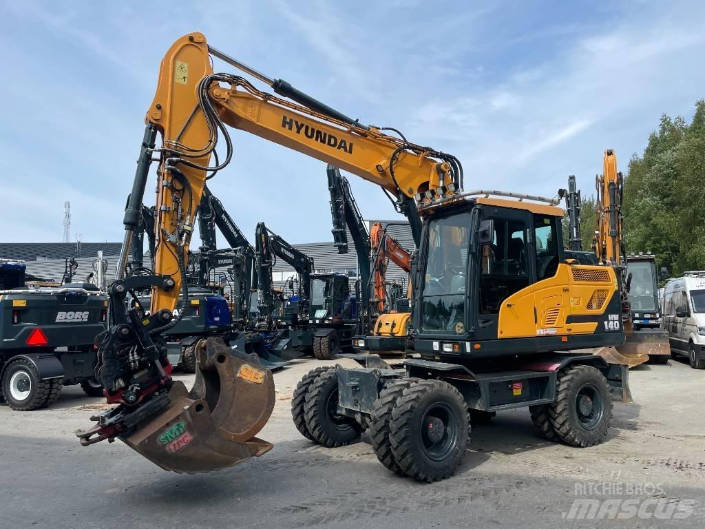 Hyundai HW140 Lastik tekerli ekskavatörler