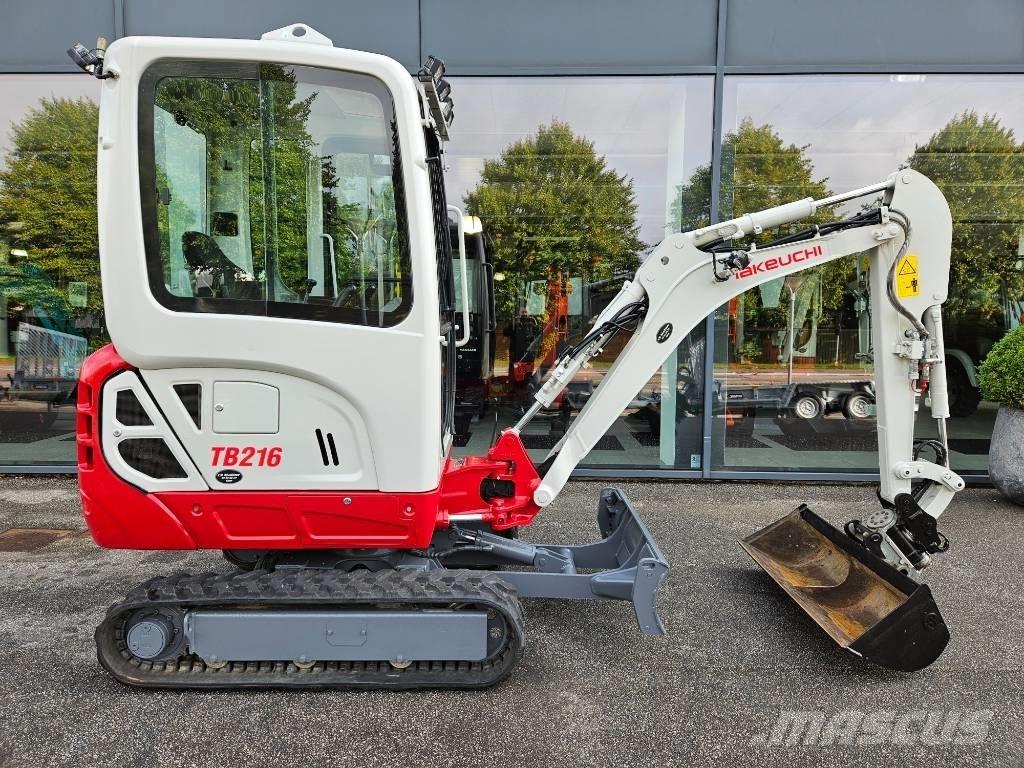 Takeuchi TB 216 Mini ekskavatörler, 7 tona dek
