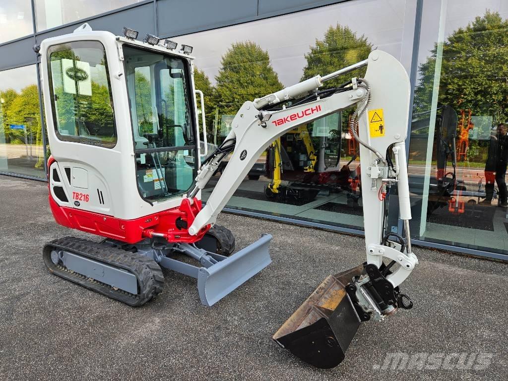 Takeuchi TB 216 Mini ekskavatörler, 7 tona dek
