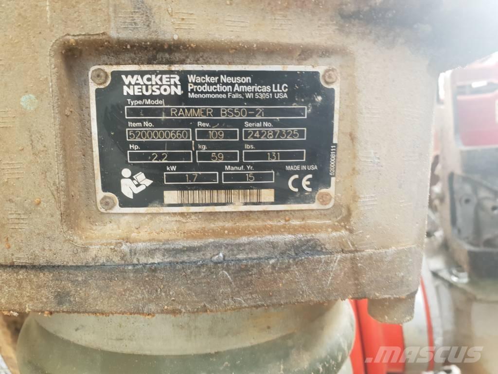 Wacker BS50-2i Sıkıştırma tokmakları