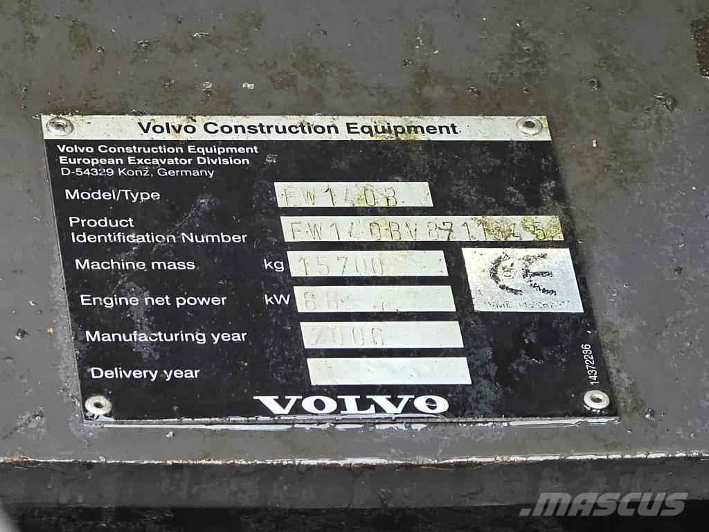 Volvo EW 140 B Lastik tekerli ekskavatörler