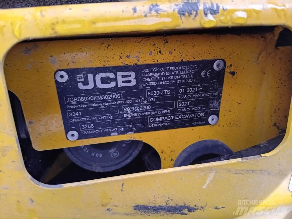 JCB 8030 ZTS Mini ekskavatörler, 7 tona dek