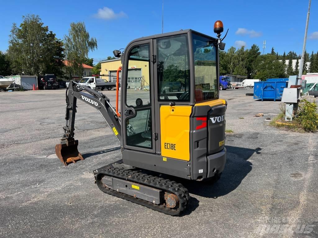 Volvo EC 18 E Mini ekskavatörler, 7 tona dek
