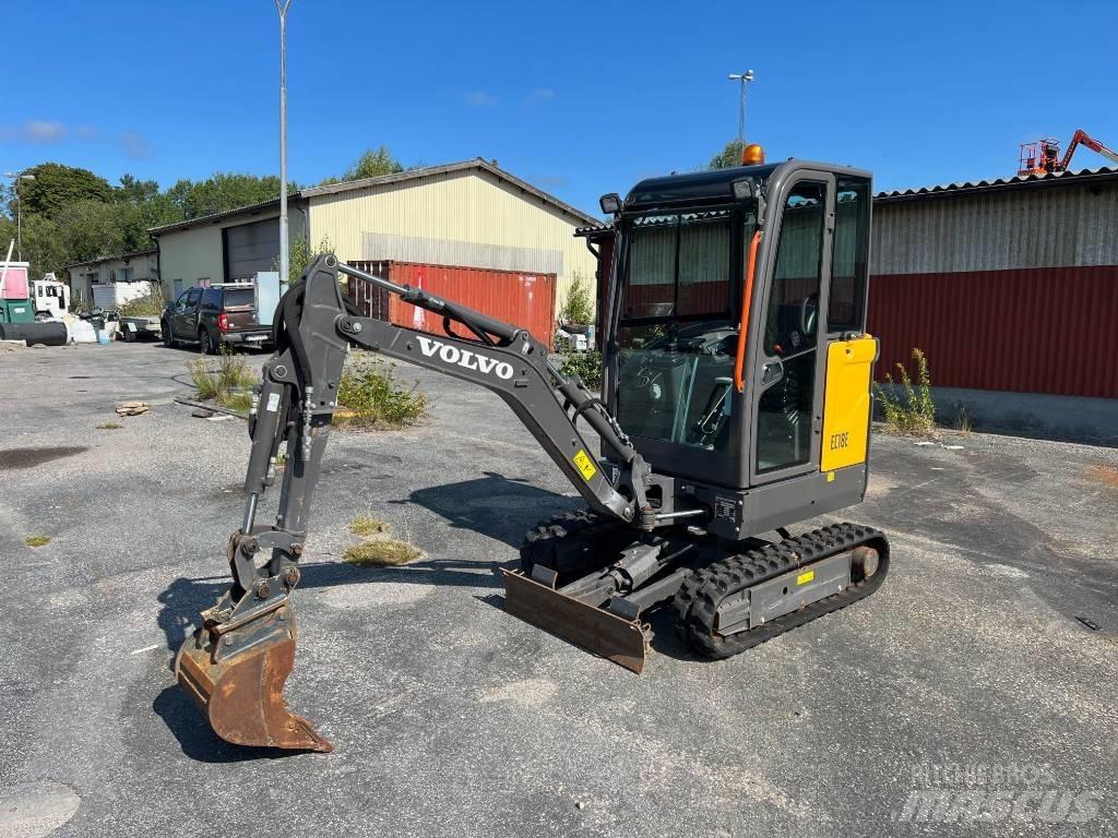 Volvo EC 18 E Mini ekskavatörler, 7 tona dek