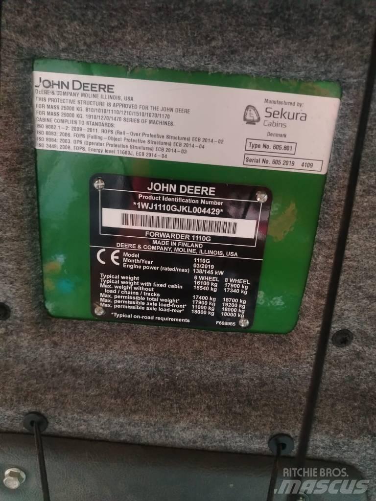 John Deere 1110 Tomruk yükleyici traktörler