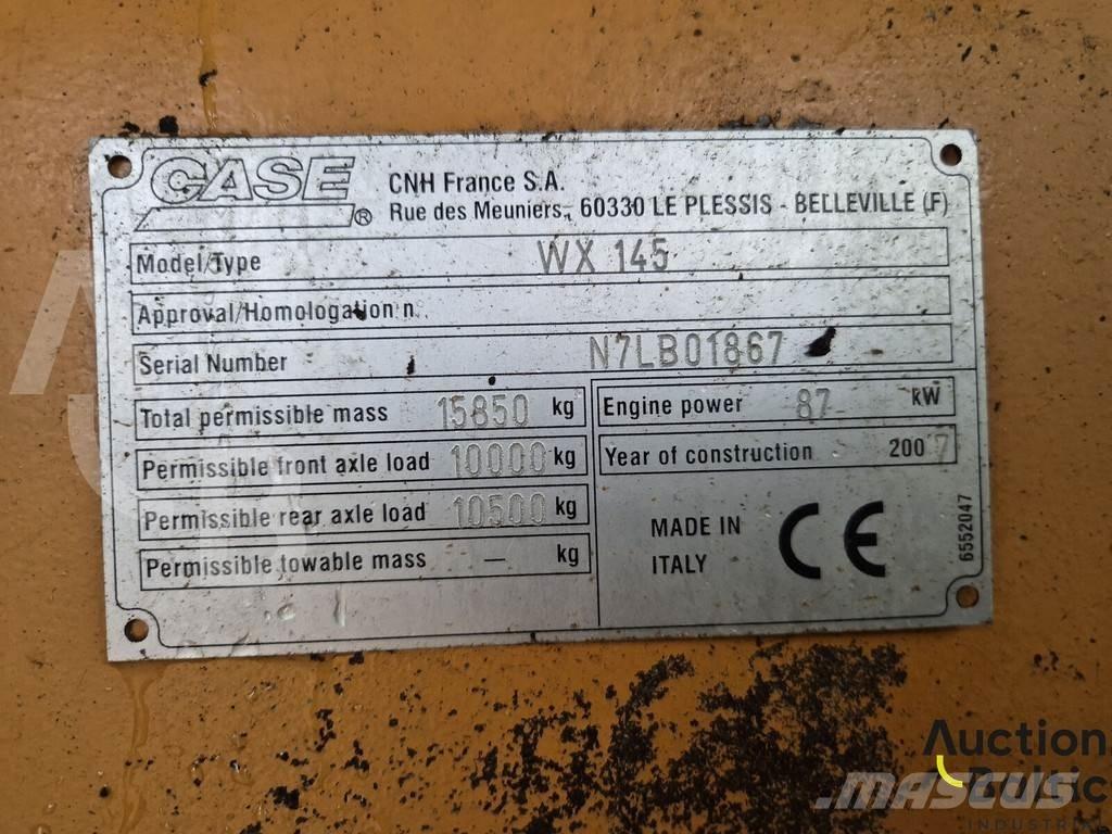 CASE WX 145 Lastik tekerli ekskavatörler