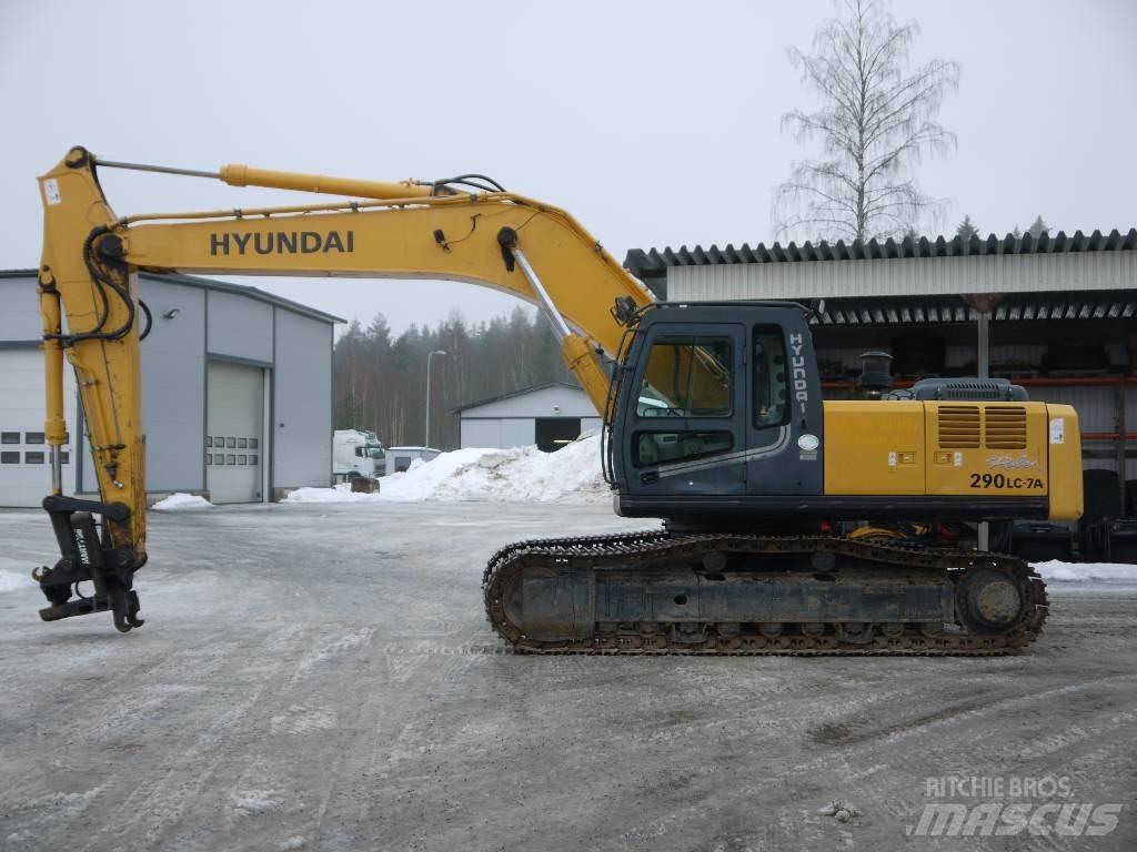Hyundai R 290 LC-7A Paletli ekskavatörler