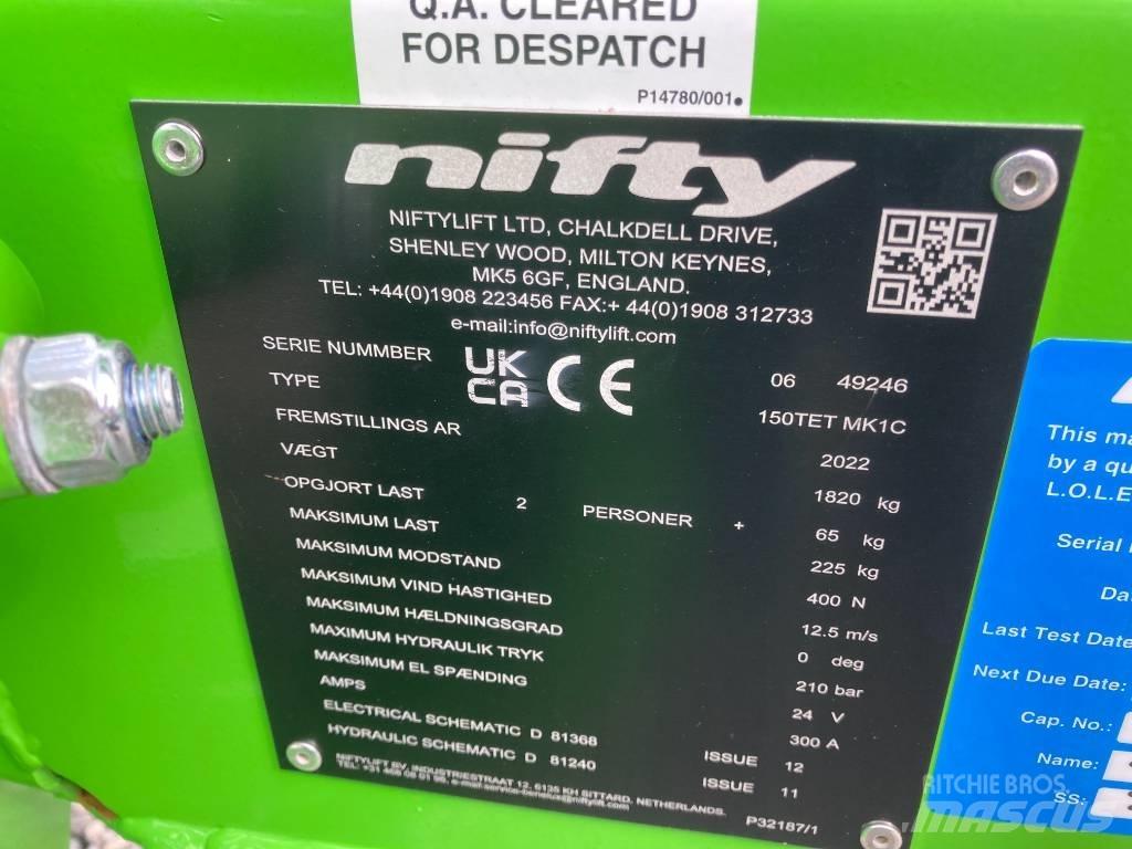 Niftylift 150TET Tekerlekli platformlar