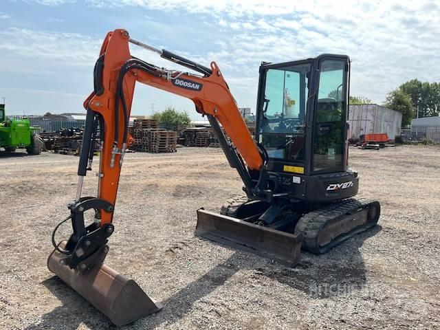 Doosan DX 27 Z Mini ekskavatörler, 7 tona dek