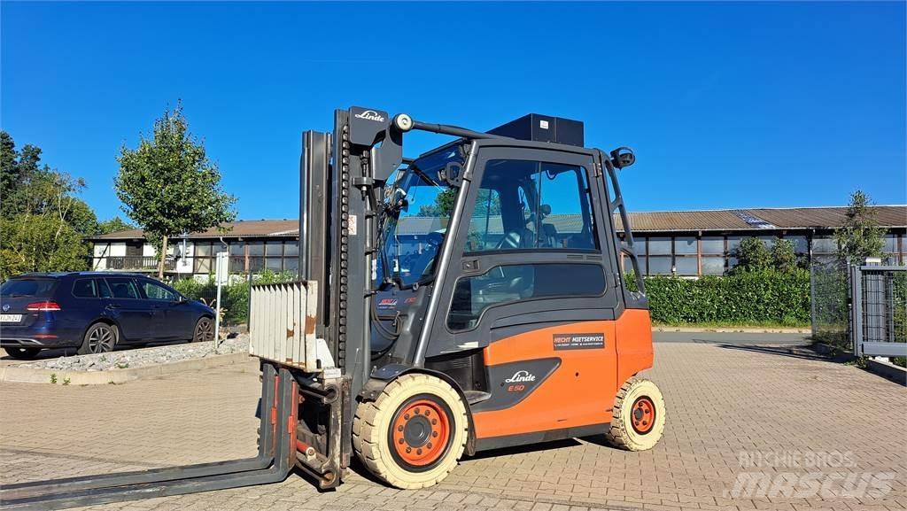 Linde E50HL Elektrikli forkliftler