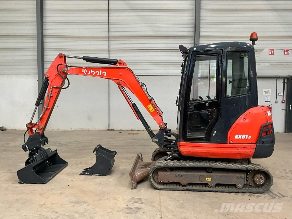 Kubota KX 61-3 Mini ekskavatörler, 7 tona dek