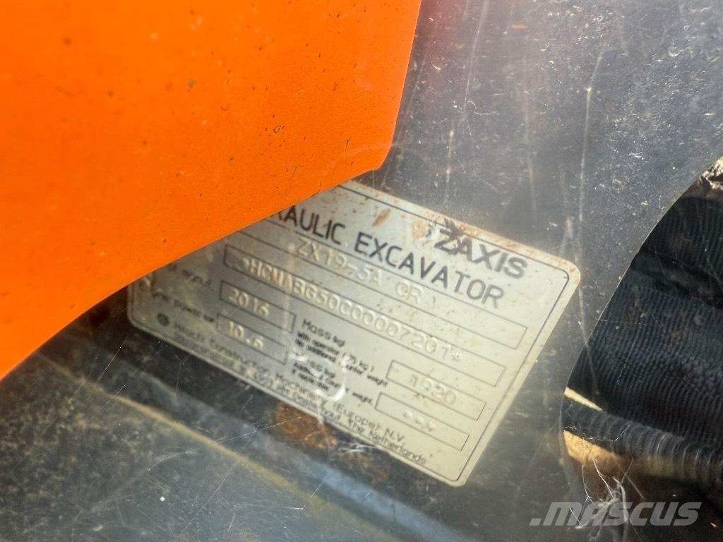 Hitachi ZX 19-5 Mini ekskavatörler, 7 tona dek