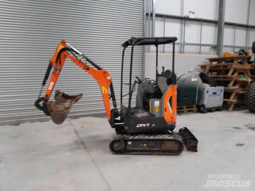 Doosan DX17Z Mini ekskavatörler, 7 tona dek