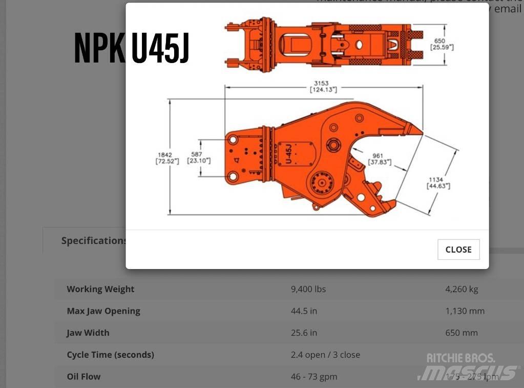 NPK U 45 JR Diger parçalar