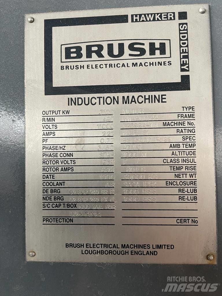  Brush 3100kW Motor Atik, geri dönüsüm ve ocak makine yedek parçalari