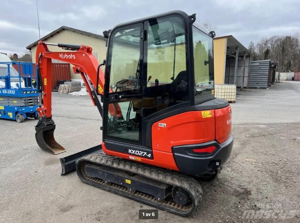 Kubota KX 027 Mini ekskavatörler, 7 tona dek