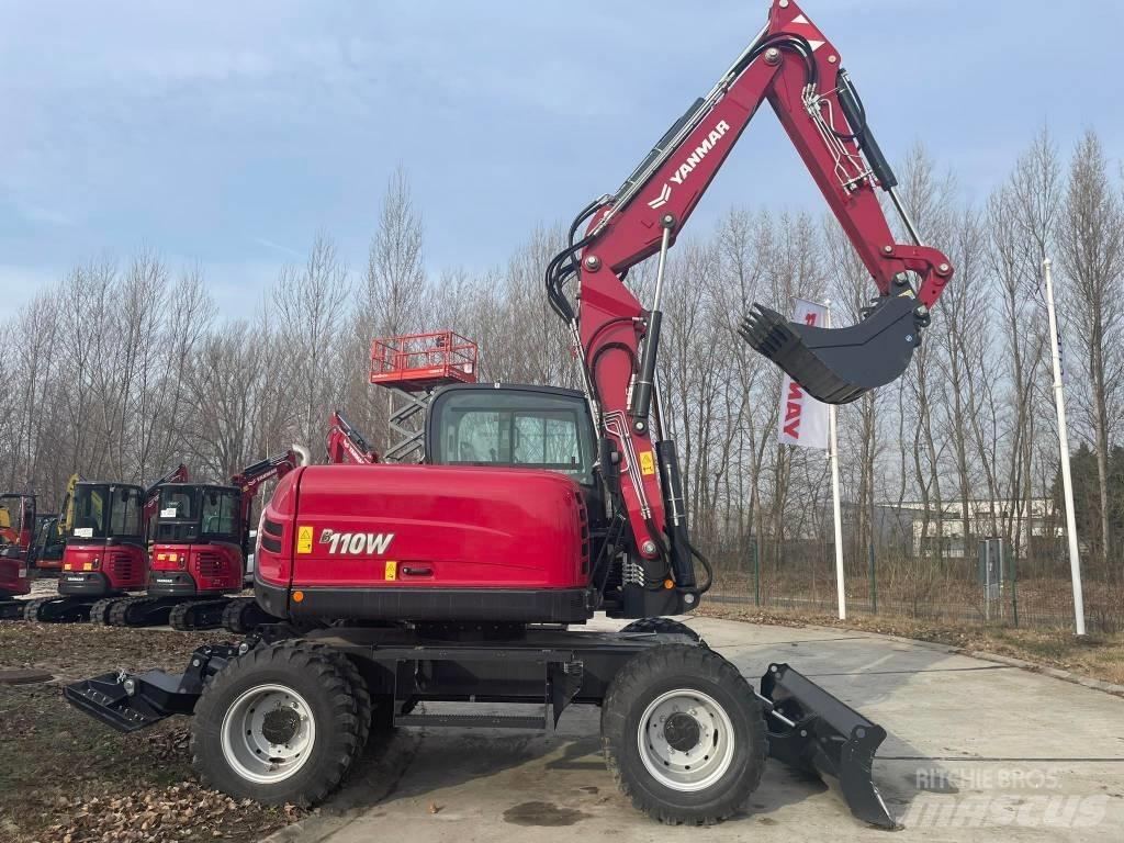 Yanmar B110W Lastik tekerli ekskavatörler