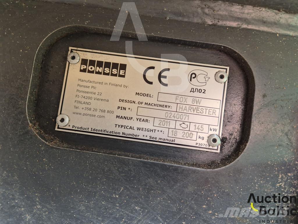 Ponsse Fox 8W Biçerdöverler