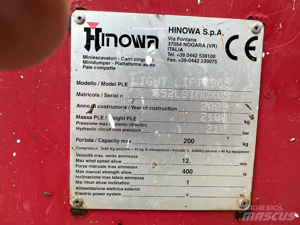 Hinowa LIGHLIFT 1965 Körüklü personel platformları