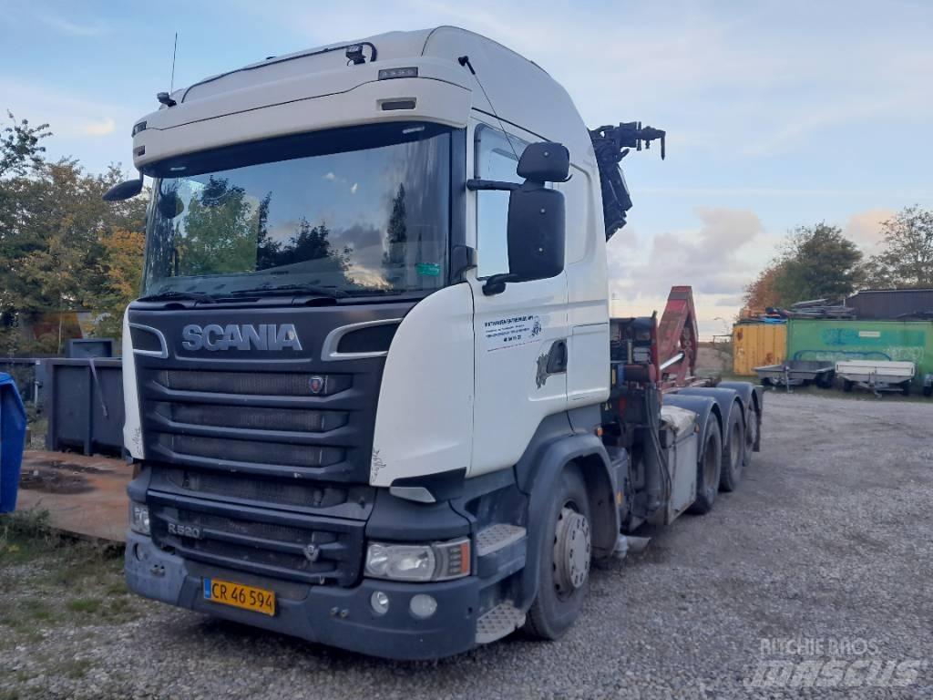 Scania R 520 Araç üzeri vinçler