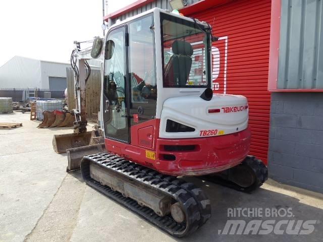 Takeuchi TB 260 Mini ekskavatörler, 7 tona dek