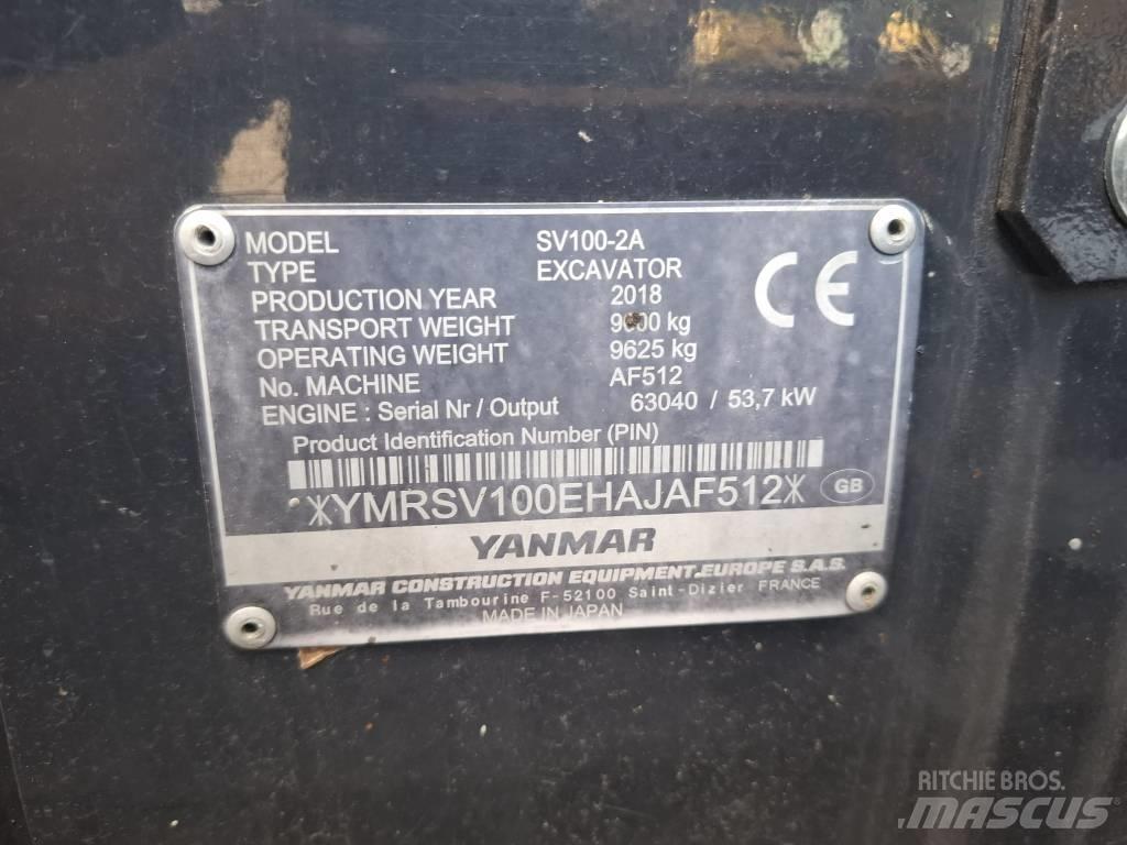 Yanmar SV 100-2A Midi ekskavatörler 7 - 12 t