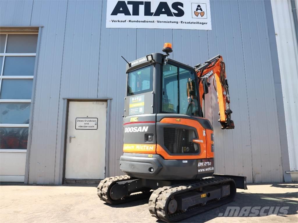 Doosan DX27Z-7 Mini ekskavatörler, 7 tona dek
