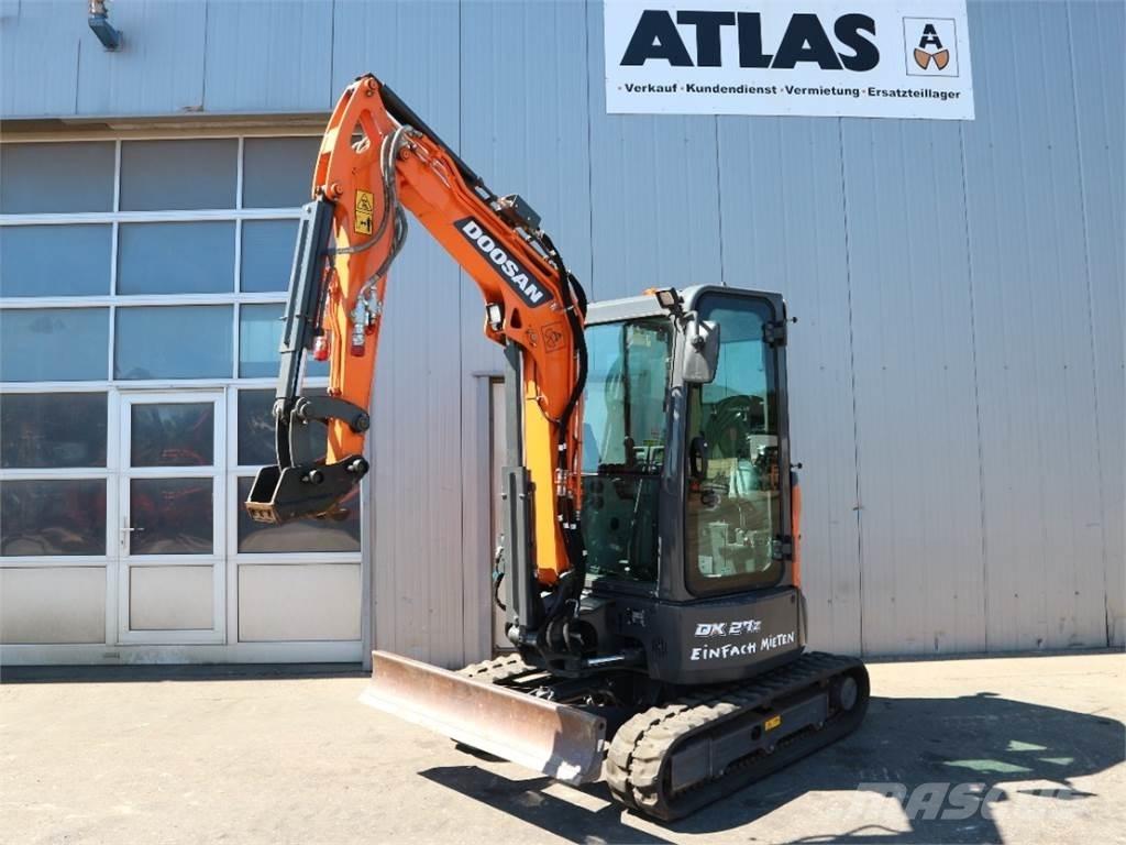 Doosan DX27Z-7 Mini ekskavatörler, 7 tona dek