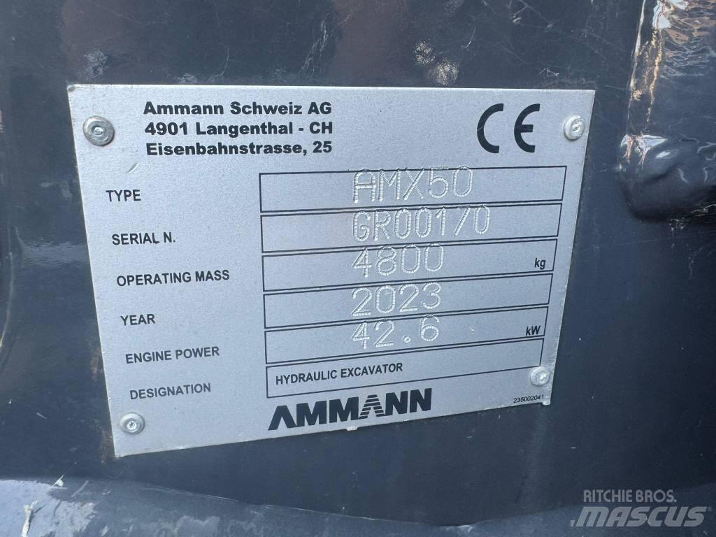 Ammann AMX 25 Mini ekskavatörler, 7 tona dek