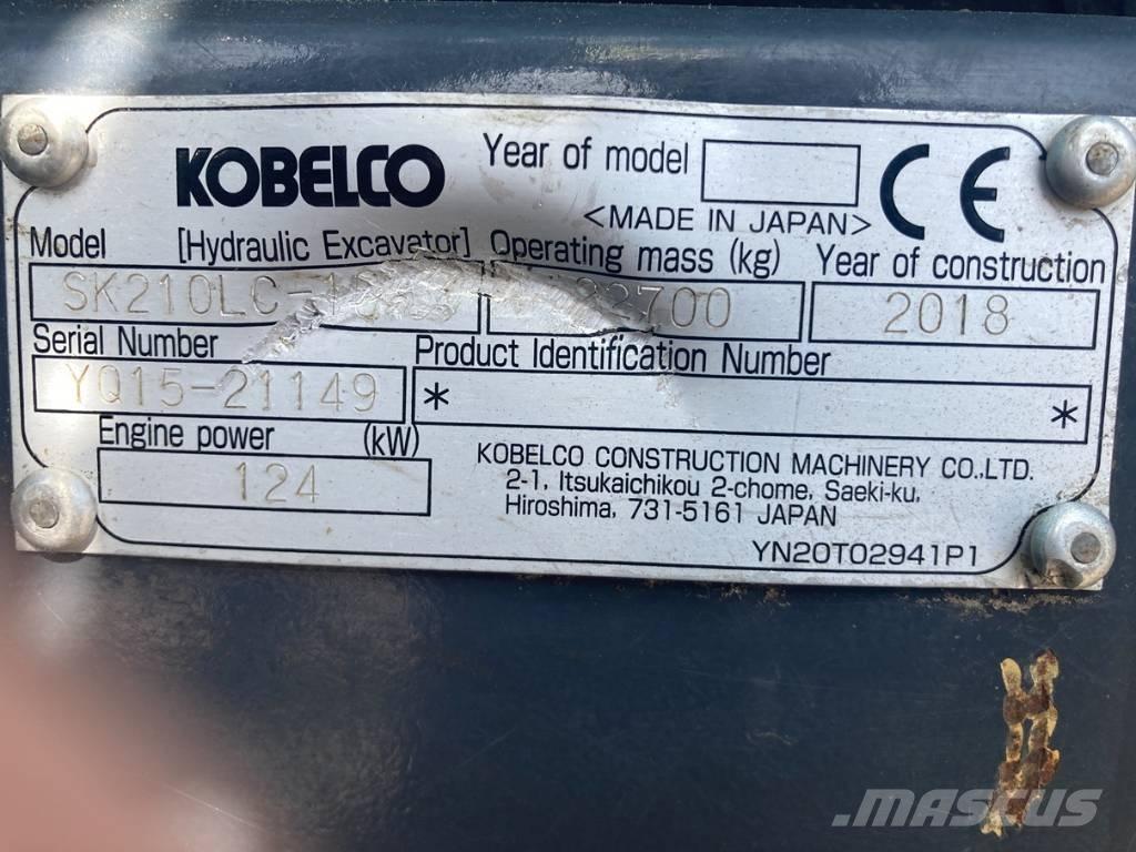 Kobelco SK 210 LC-10 Paletli ekskavatörler
