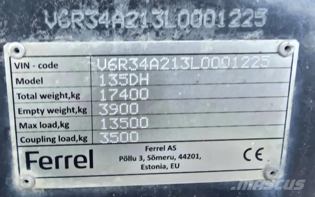 Ferrel 135DH Diger römorklar