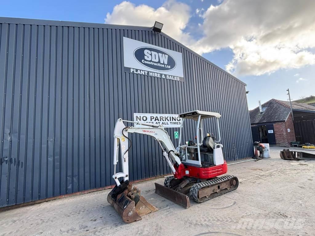Takeuchi TB 23 R Mini ekskavatörler, 7 tona dek