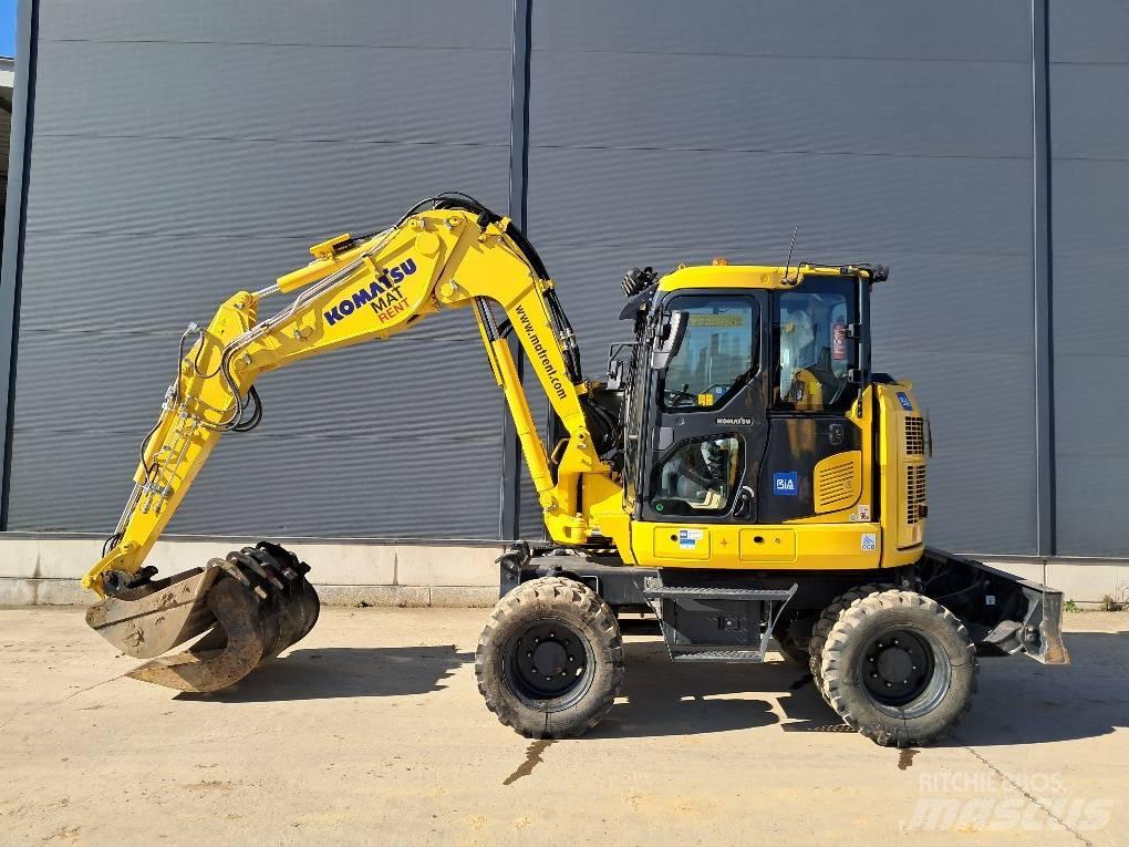 Komatsu PW98MR-11E0 Lastik tekerli ekskavatörler