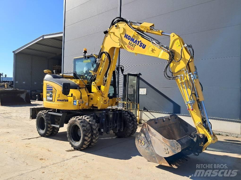 Komatsu PW98MR-11E0 Lastik tekerli ekskavatörler